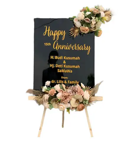 Papan Bunga Akrilik Krampon